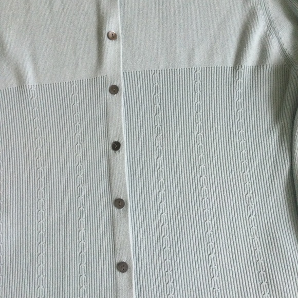 Vintage Van Heusen Cardigan Sweater Light Blue - Sz Medium - Picture 9 of 11